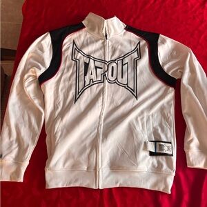 Tapout White Jacket with Black and Red Details